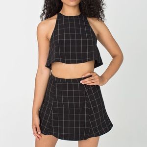 The Grid Print Lulu Mini Skirt Set